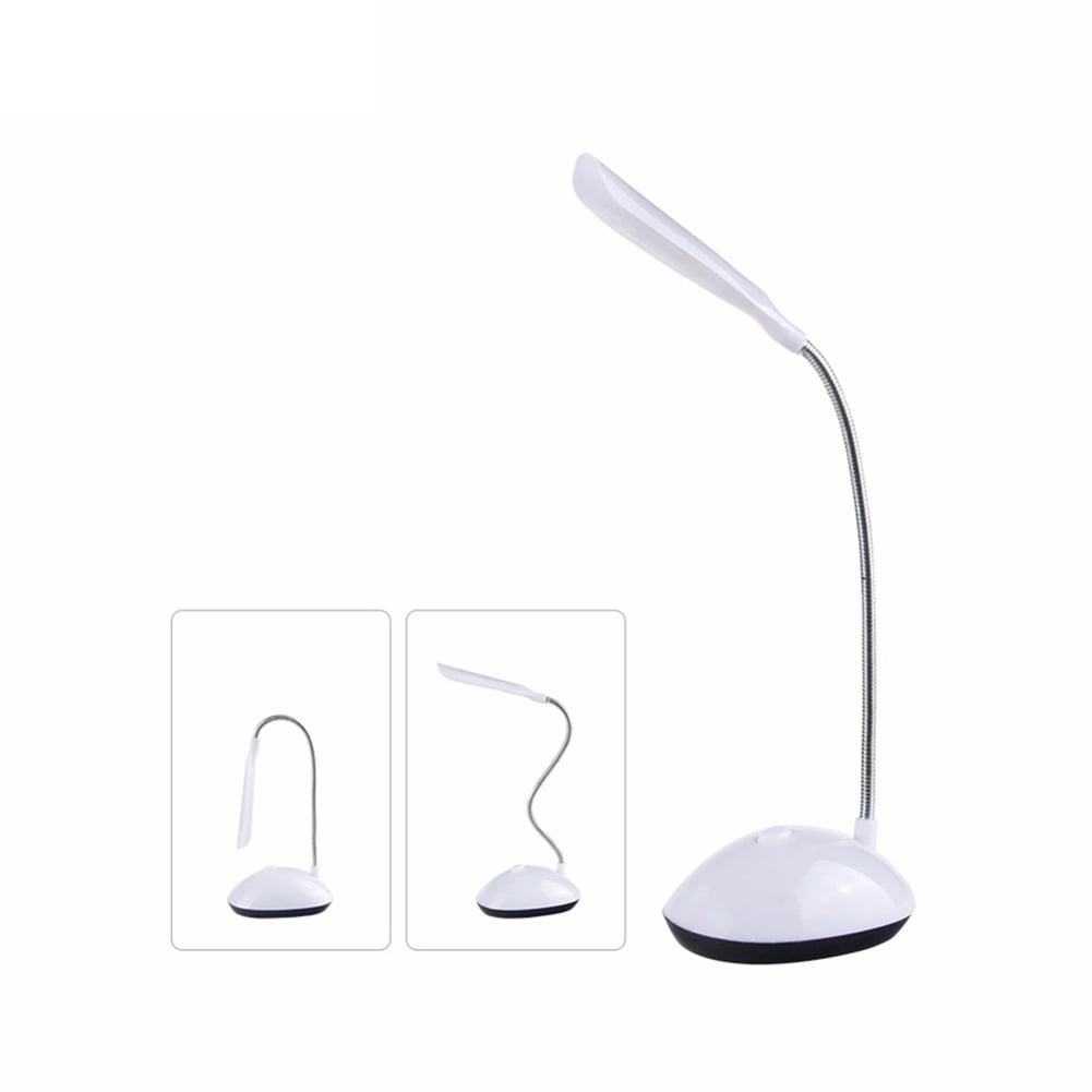 LEAQU LED Desk Lamp Battery Operated Table Lamp, Compact Portable lamp for Dorm Study Office Bedroom, Eye-Caring and Energy Saving