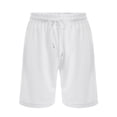 thumbnail image 4 of OSOLU Solid Color Men's Sports Sweatpants Knee Length Breathable Elastic Shorts Fitness Casual Running Shorts Men Daily Relaxed Fit Breathable Bottoms, 4 of 8