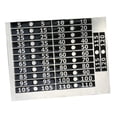 thumbnail image 2 of amagogo Fitness Equipment Accessory Weight Stack Labels PVC Weighted Tags Sheet for Home, 2 of 10
