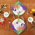 thumbnail image 4 of Dreamtimes Mardi Gras Cloth Napkins Set of 4, Oversized Washable Reusable Polyester Dinner Table Napkins for Family, Restaurant, Party Decor, 20 x 20 Inch, 4 of 7