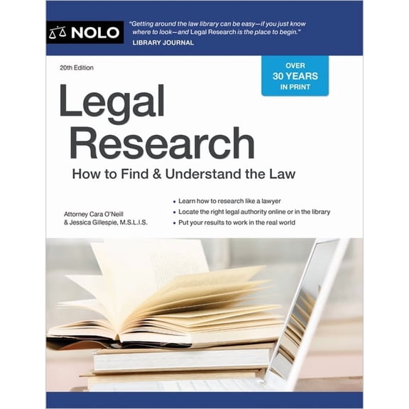 Legal Research: How to Find & Understand the Law, (Paperback)