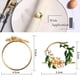 thumbnail image 4 of Anillo de Servilleta Anillos de Servilleta de Flor de Perla Dorada Juego de 30 Servilleteros de Metal para la Decoración de la Mesa de la Cena del Banquete de Boda, 4 of 5