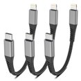 thumbnail image 1 of Cable USB C a Lightning Cargador corto para iPhone Umefly de 6 pulgadas, 1 of 7