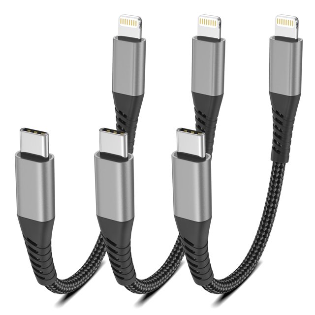 Cable USB C a Lightning Cargador corto para iPhone Umefly de 6 pulgadas