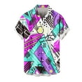 thumbnail image 5 of Rvwovn Men's Funny Graphic Shirts - Short Sleeve Button-Down Tee Tops for Summer, Beach and Holiday, 5 of 6