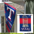 thumbnail image 5 of MLB Texas Rangers 2023 World Series Champion 28" x 40" 2 Sided Vertical Flag, 5 of 5