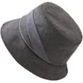 thumbnail image 2 of CoCopeaunts Unisex Casual Bucket Hats Foldable Splicing Fisherman Hat Autumn Winter Windproof Basin Caps Simple Casual All-Match, 2 of 8