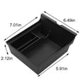 thumbnail image 3 of For Tesla Model 3/Y 2021+ 1x Car Center Console Organizer Tray Storage Box Accessories Black ABS Flocking Replace Part, 3 of 5