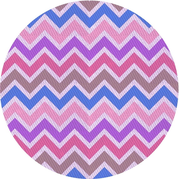 Ahgly Company Indoor Square Patterned Mauve Purple Area Rugs, 3' Square