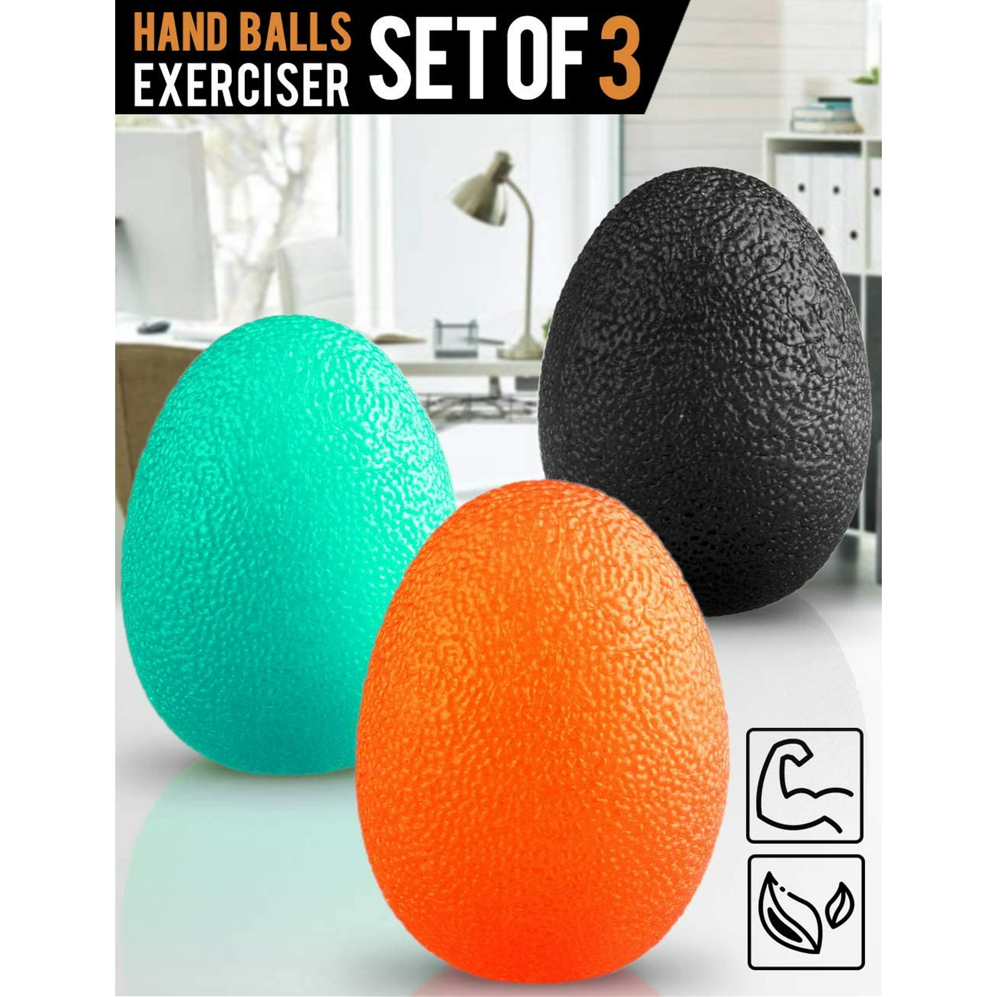 Lot De 2 Balles De Pétrissage Pour Thérapie De La Main - Renforcement De La Main