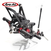Arashi (Version 2.0) Reversed or GP Shift Rearsets for Honda CBR600RR 2007 2008 Motorcycle Accessories Adjustable Footrests Foot Peg Rear Sets CBR 600 CBR600 RR 600RR Black