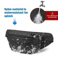 thumbnail image 5 of Men's chest bag Outdoor hiking, running, sports waist bag Multi-functional leisure, splash-proof running bag-black, 5 of 5