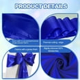 thumbnail image 4 of Lavish Cover Premium Glossy Chair Sash, Washable Decorative Bows for Weddings, Parties, Home Decor(Royal Blue, 100 Packs), 4 of 10