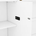 thumbnail image 6 of Queen Size Murphy Bed, Murphy Bed Wall Bed with Shelves and Drawers, Folding Platform Bed with Built-In Usb Ports and a Type-C Port for Guest Room, Home Office, Home Gym, Small Apartment, White, 6 of 7
