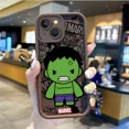 thumbnail image 3 of Funda de teléfono de dibujos animados de Marvel, carcasa protectora a prueba de polvo, Venom, Hulk, Deadpool, para iPhone 15, 14, ProMax, XR, XS, 15, 14Plus, 3 of 5