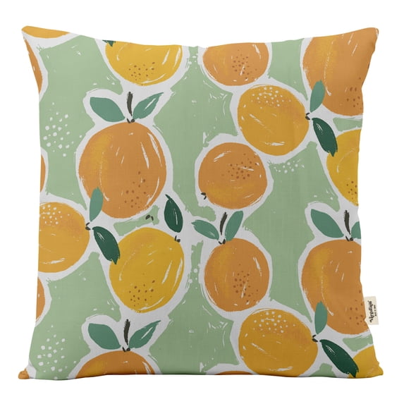Vargottam Luxury, Printed Mint Green CushionCoversDecorative PillowCoversSquareThrow Pillowcase -16x16Inches