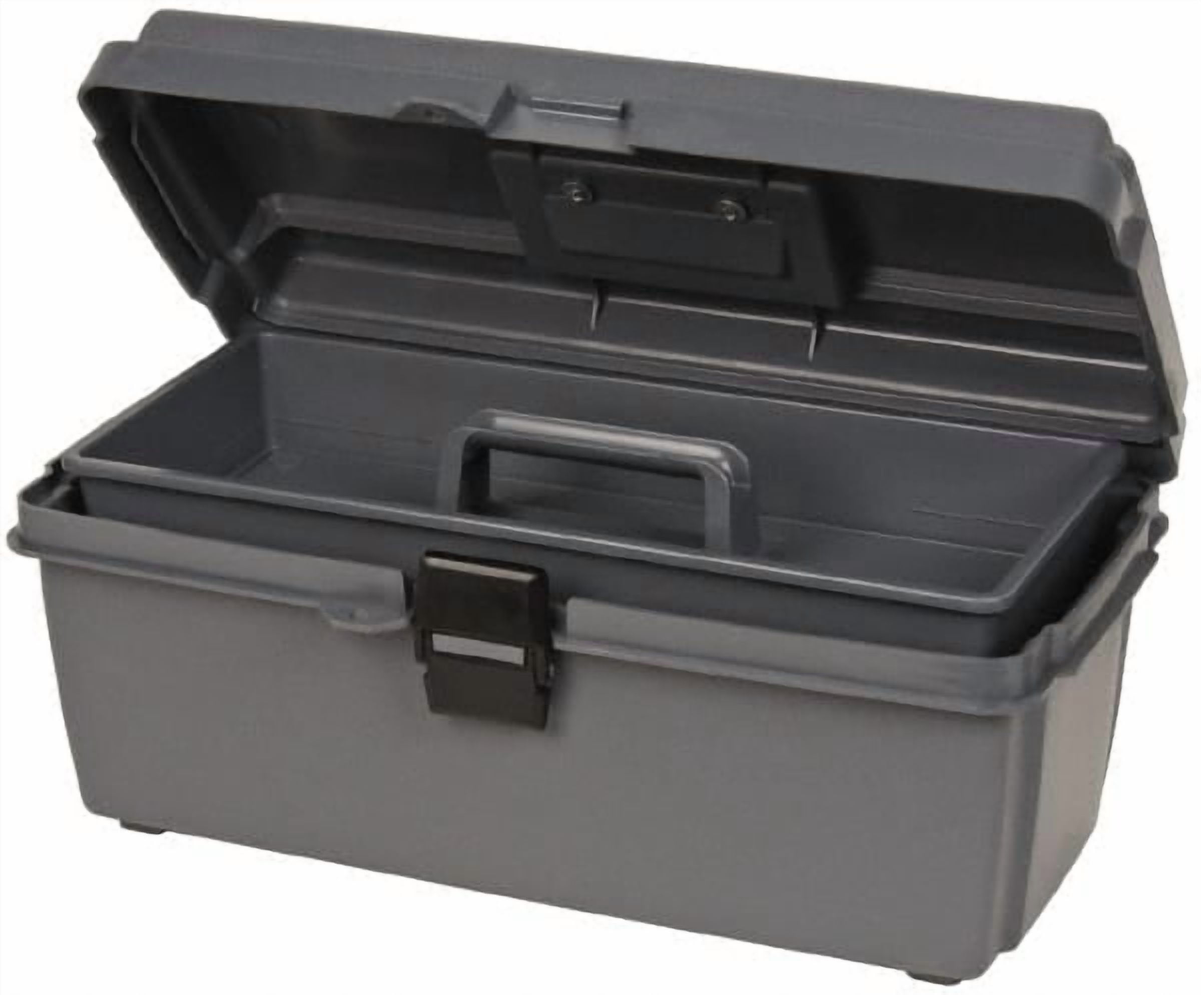 Flambeau 17800-2 Gray Utility Tool Box with Lift-Out Tray: 16.6" x 8.8" x 7.1"