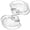 2PC, variant on Glass Shell Dumpling Tray, Glass Material, Crystal Clear with Sauce Plate Snack Dessert, Easy to Clean for Home Kitchen Use and Weddings