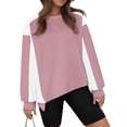thumbnail image 2 of Futezty Sweatshirt for Women Casual Long Sleeve Crewneck Lightweight Pullover Tops Loose Sweatshirts, 2 of 8