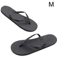 thumbnail image 1 of Qarigey 1 par de sandalias planas con punta abierta para mujer, pantuflas antideslizantes para fiesta en la piscina, playa, verano Calzado negro METRO, 1 of 6