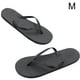 thumbnail image 1 of Qarigey 1 par de sandalias planas con punta abierta para mujer, pantuflas antideslizantes para fiesta en la piscina, playa, verano Calzado negro METRO, 1 of 6