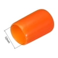 thumbnail image 3 of 20Pcs 12mm(1/2") Rubber End Caps Cover Vinyl Screw Thread Protector Round Wire Shelf Caps, Orange, 3 of 5