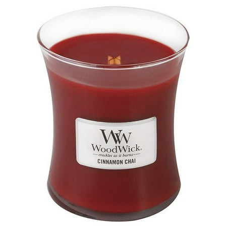 Best Fragrance Candle Jar With a Natural Wooden Wick by Woodwick - Cinnamon (Best Wick For Vaping)