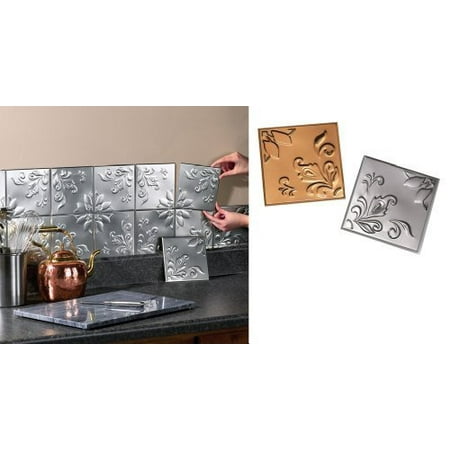Kitchen Backsplash Tin tin kitchen backsplash tiles - set of 14 silvercollections etc Kitchen Backsplash Tin tin kitchen backsplash tiles - set of 14 silvercollections etc