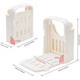 thumbnail image 2 of Guide Trancheuse Pliable et Réglable pour Pain, Grille-Pain Maison, Machine à Sandwich, Coupe-Pain avec Guide de Coupe (Blanc), 2 of 7