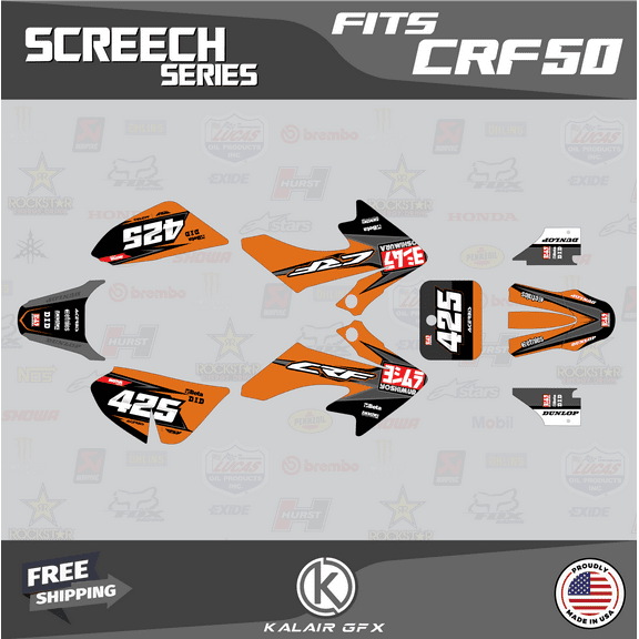 Kalair GFX Graphics Kit for Honda CRF50 (2004-2012) Screech Series