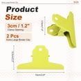 thumbnail image 2 of Uxcell 2Pcs Clips de Carpeta Extra Grande, 3.9" Clips de Metal para Papel, Manualidades, Pinturas, Fotos, Snacks, Alimentos, Beige, 2 of 7