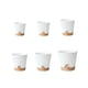 thumbnail image 1 of Macetas para plantas de interior y exterior Toystoory 6 piezas marrón olla blanca, 1 of 6