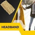 thumbnail image 2 of Bandeau d'Hiver pour Femmes Élasticité Tête Chaude Cache-Oreilles Style Simple Accessoires pour Cheveux pour Femmes Beige Clair, 2 of 6
