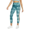 thumbnail image 2 of Nike Women's Mid Rise 7/8 One Luxe Leggings (Medium, Ash Green/Rush Orange/Clear), 2 of 7