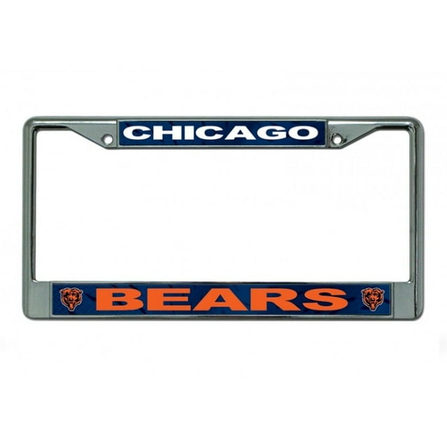 Cadre de Plaque d'Immatriculation Chromé Chicago Bears