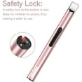 thumbnail image 3 of REIDEA S4 Lighter 2 Pack Electronic Candle Lighter Arc Windproof Flameless USB Rechargeable Lighter with Safe Button, Rose Gold, 3 of 5