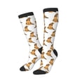 thumbnail image 2 of Daiia Sports Socks German Shepherd Dog Printed Novelty Crew Socks for Men Women Knee High Socks Cotton Socks Soft & Breathable Support Unisex Socks, 2 of 9