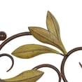 thumbnail image 5 of DecMode Green Metal Leaf Wall Decor with Scrolled Vine, 5 of 14