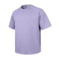 thumbnail image 4 of Lumtrix Men's Waffle T-Shirts Short Sleeve Casual Crew Neck Shirt Summer Big and Tall Plain Pullover Light Purple XL, 4 of 8
