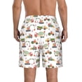 thumbnail image 3 of Yiaed Excavator Print Men's Swim Trunks with Lining Quick Dry Sports Shorts Beach Shorts Boardshorts-3X-Large, 3 of 5