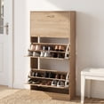thumbnail image 3 of Zateety 3-Drawer Shoe Storage Cabinet 3-Tier Wood Shoe Rack Storage Organizer for Entryway, 3 of 12