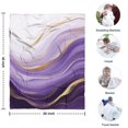 thumbnail image 4 of Purple Gold Marble Pattern Blanket,Comfortable Soft Flannel Throw Blanket,All Season,Warm Lightweight Blankets for Sofa Bed Couch Living Room Chair,30"x40", 4 of 4