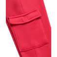 thumbnail image 5 of Real Love Girls' Sweatpants - 4 Pack Active Basic Fleece Cargo Jogpants, Joggers or Flares (5-16), 5 of 7