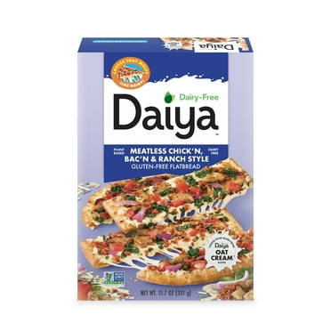Daiya Dairy Free Gluten Free Meatless Chicken Bacon Ranch Flatbread Pizza, Vegan, 11.7 oz (Frozen)