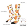thumbnail image 4 of Disketp Cartoon Squirrel Unisex Crew Socks Lightweight Breathable Ventilation Ankle Socks, Mid-calf socks for Daily, 4 of 6