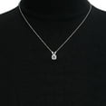 thumbnail image 5 of SuperJeweler 1/2 Carat Lab Grown Diamond Solitaire Necklace In Sterling Silver With Free Chain For Women, 5 of 5