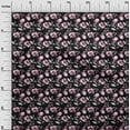 thumbnail image 3 of oneOone Polyester Spandex Black Fabric Floral Sewing Fabric By The Yard Printed Diy Clothing Sewing Supplies 56 Inch Wide, 3 of 4