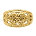 thumbnail image 5 of 14k Polished Cut-Out Heart Design Ring R696, 5 of 6
