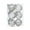 Silver, variant on 6 PCS 3.2 Inches Christmas Ball Ornaments Essential Tree Balls Decorations Shatterproof Decor Plastic Christmas Ornaments Balls Party Decorations （Silver）