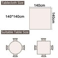 thumbnail image 2 of Washable table cloth anti-wrinkle embroidered burlap table cloth square table cover party, 2 of 5